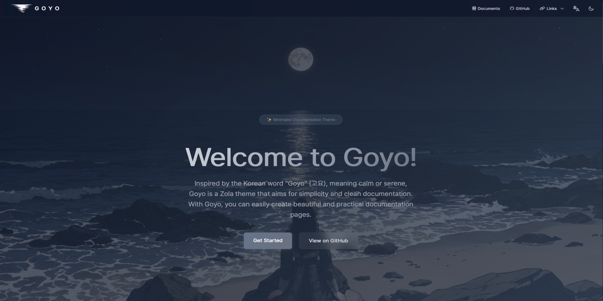 Screenshot of Goyo